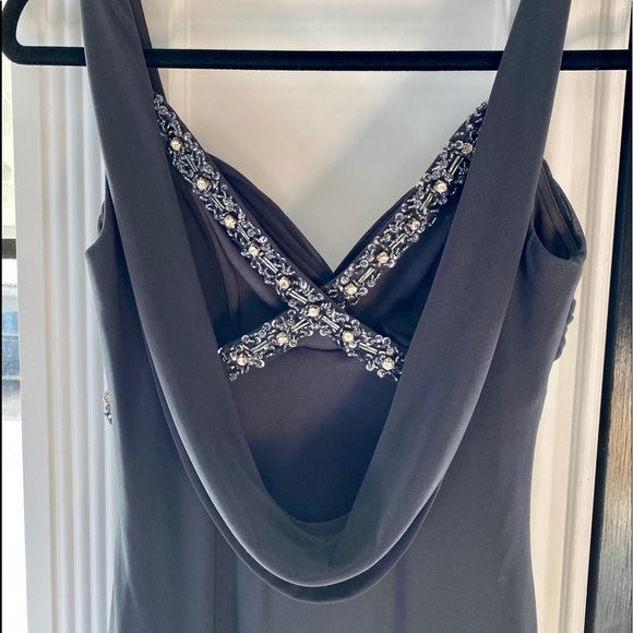 NWOT BETSY & ADAM EVENING GOWN EMBELLISHED SIZE 4 - Picture 8 of 12